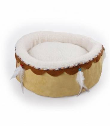 All For Paws Cama para Gatos Dreams Catcher Redonda